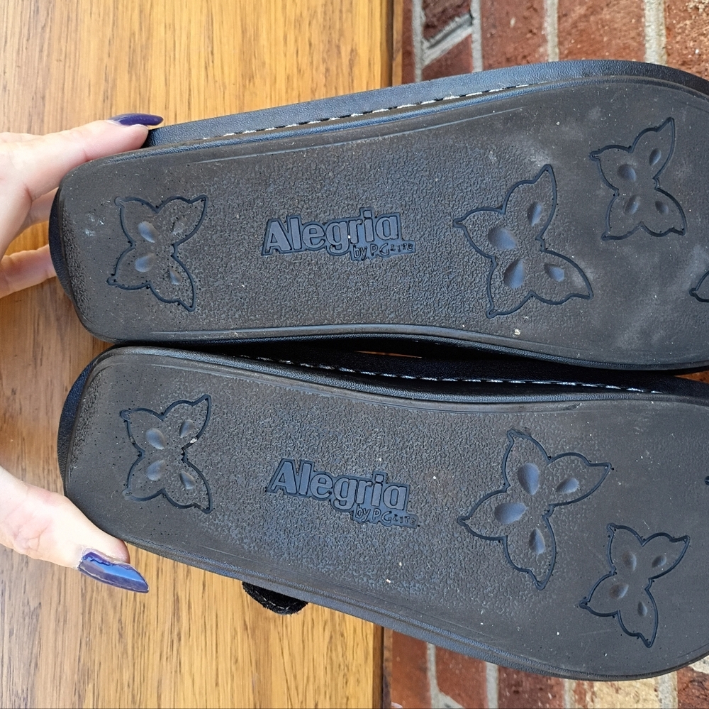 ALEGRIA SZ 38 SZ 7.5-8 PALOMA SHIMMERY LEATHER SCUFF FREE LEATHER BEAUTIES - Picture 7 of 8